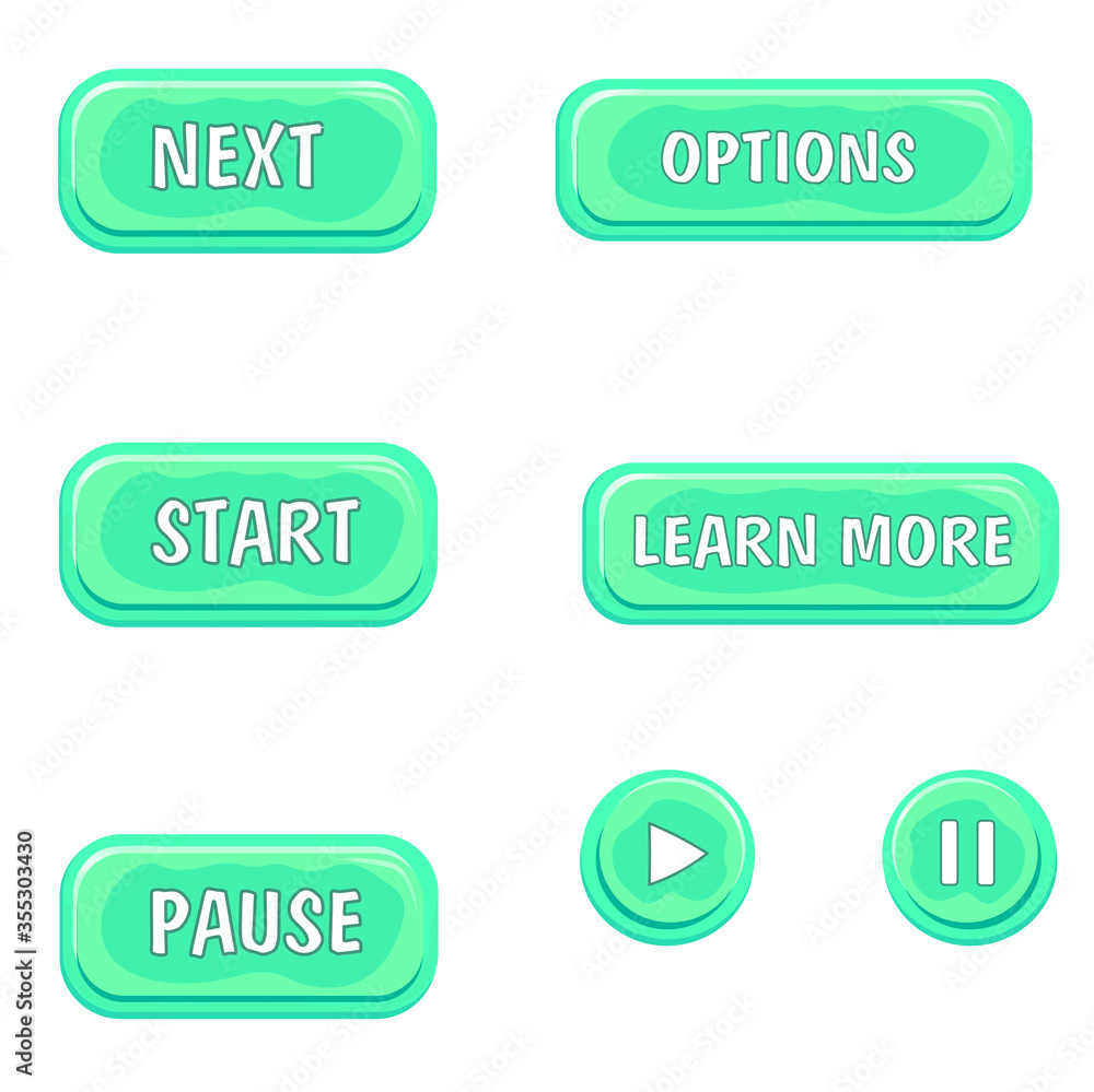Set, collection of buttons for games, applications.
Brilliant horizontal shape object, animated interval, start page panel, game screensavers. The icons are round green. Vector image. Set, collection of buttons for games, applications.
Brilliant horizontal shape object, animated interval, start page panel, game screensavers. The icons are round green. Vector image.