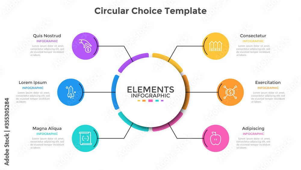 Naklejka premium Modern Infographic Vector Template