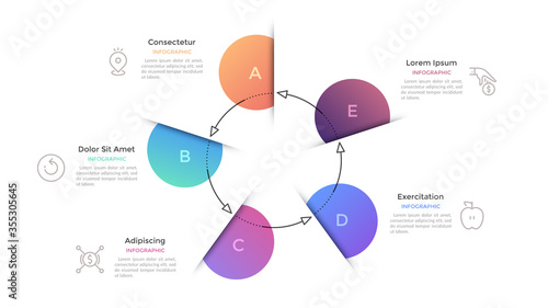 Cuadro en lienzo Modern Infographic Vector Template