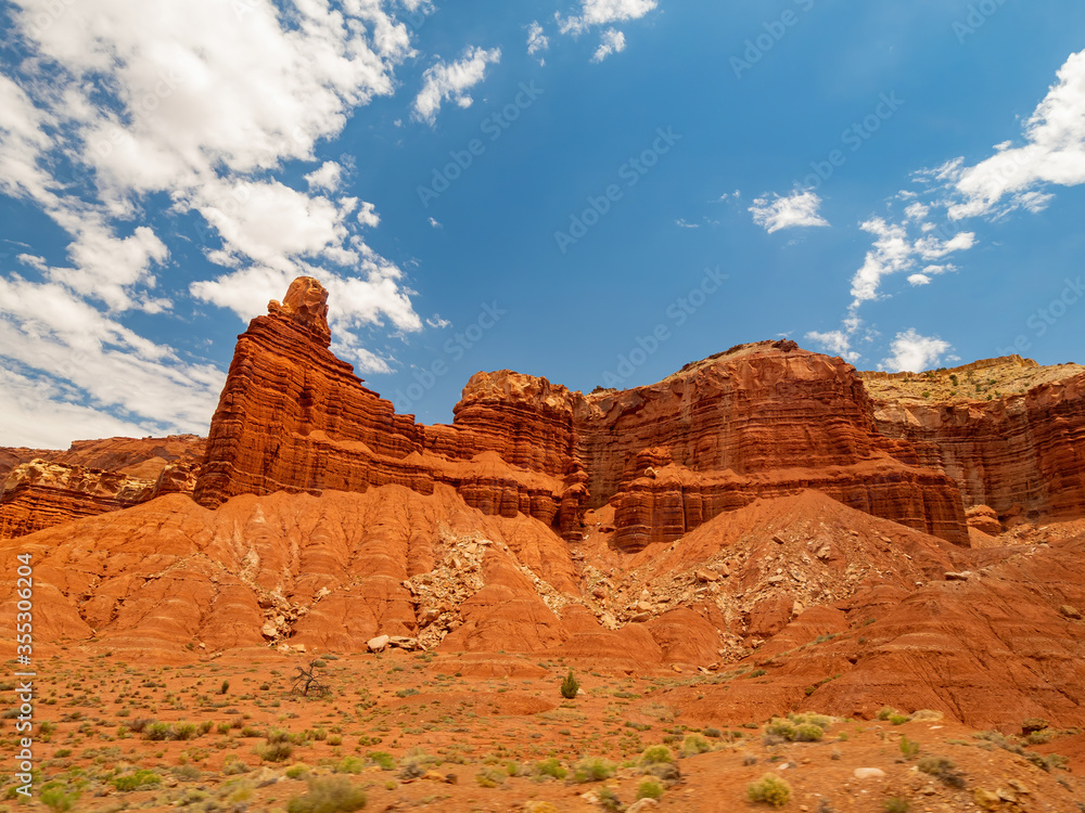 Beautiful landsacpe of Slickrock Divide of Capitol Reef National Park Beautiful landsacpe of Slickrock Divide of Capitol Reef National Park