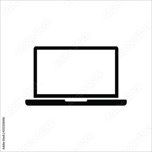 laptop icon vector