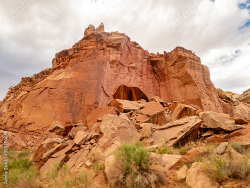 Beautiful landsacpe along the Capitol Gorge Road of Capitol Reef National Park photo