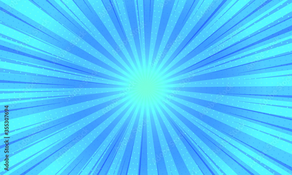 Pop art background, blue rays illustration High quality comic book style background Pop art background, blue rays illustration High quality comic book style background