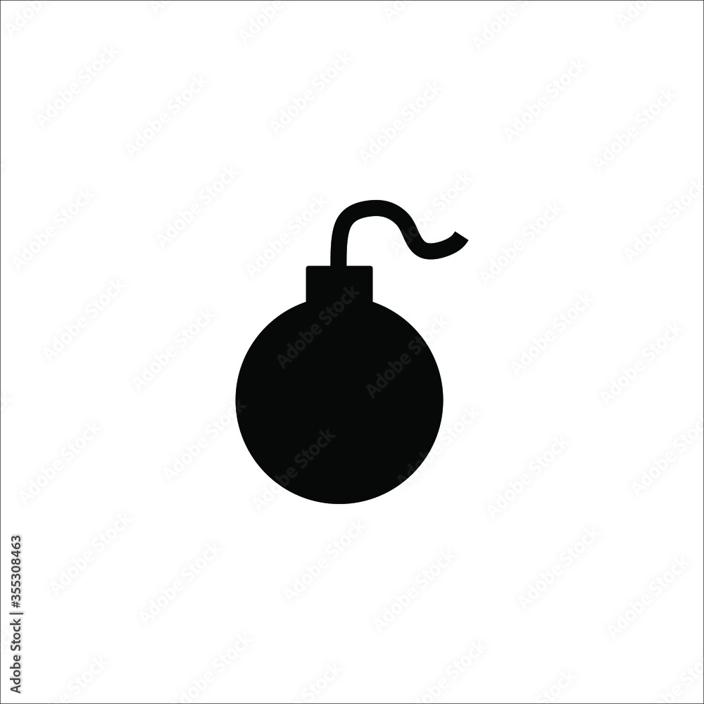 bomb icon vector bomb icon vector