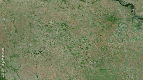 Vinnytsya, Ukraine - outlined. Satellite