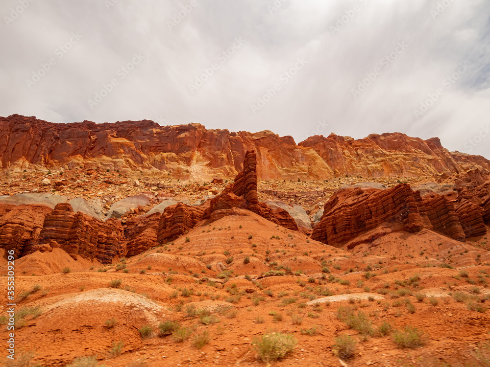 Beautiful landsacpe along the Scenic drive of Capitol Reef National Park Beautiful landsacpe along the Scenic drive of Capitol Reef National Park
