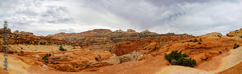 Beautiful landscape along the Cassidy Arch Trail of Capitol Reef National Park