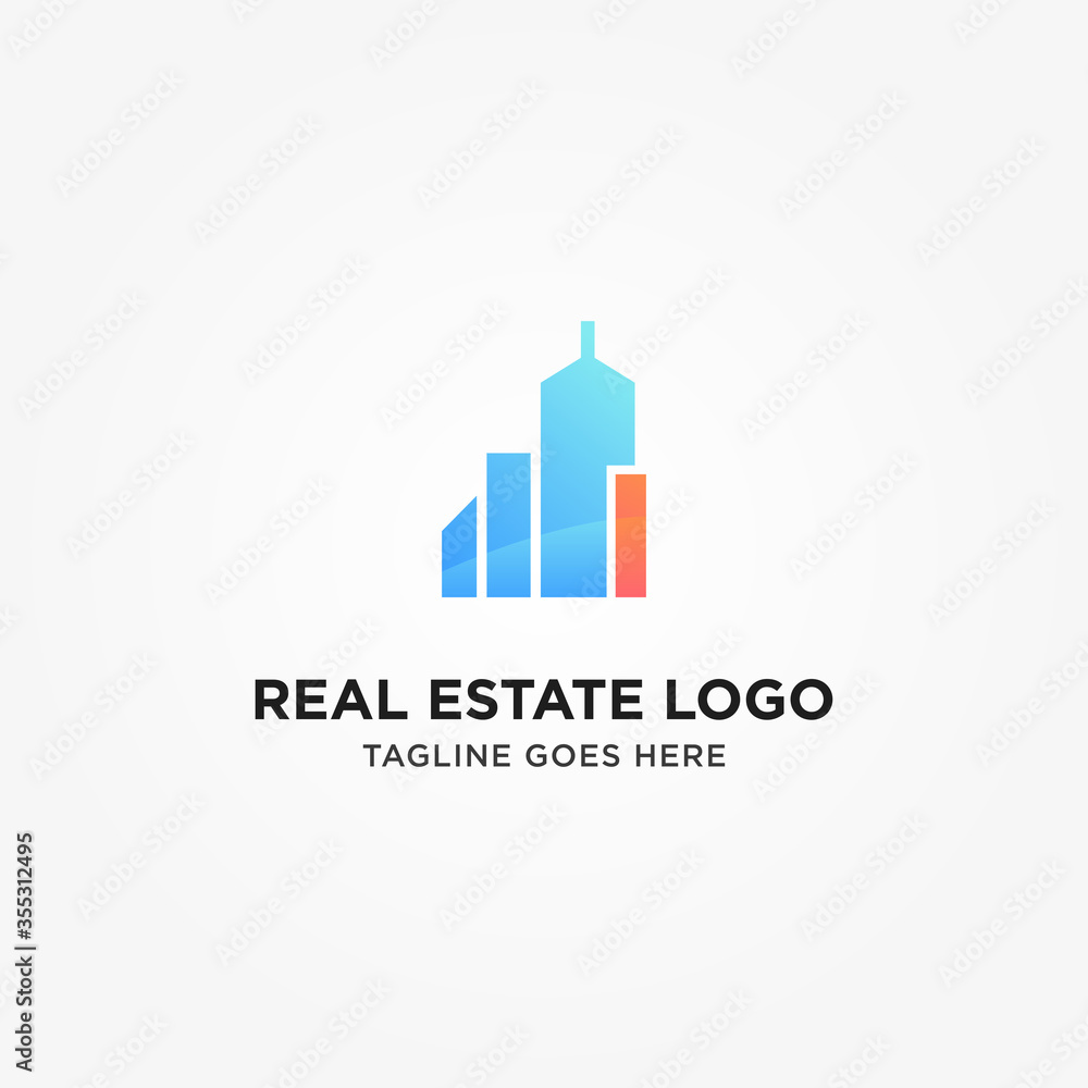 Simple and Modern I Letter Real Estate Logo Template for Your Business