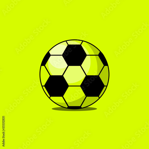 vector illustration of a soccer ball Soccer ball icon