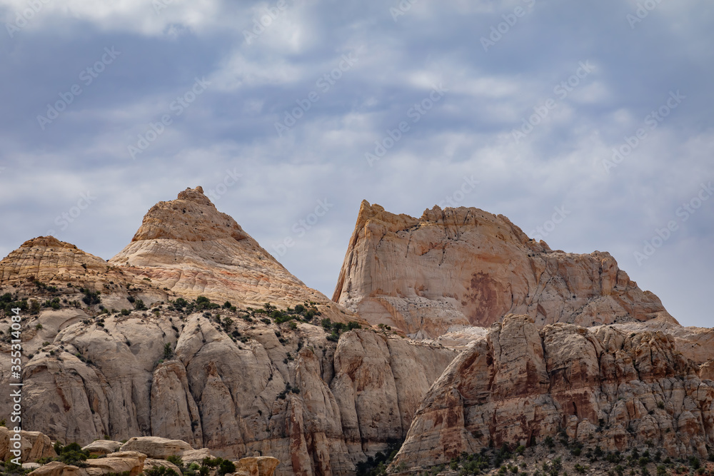Beautiful landscape along the Cassidy Arch Trail of Capitol Reef National Park Beautiful landscape along the Cassidy Arch Trail of Capitol Reef National Park