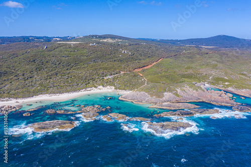 Aerial view of Greens pool in Australia photo