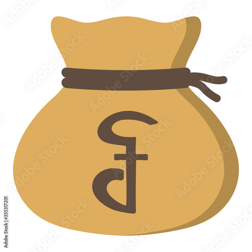 Money drawstring bag ( cambodian riel )