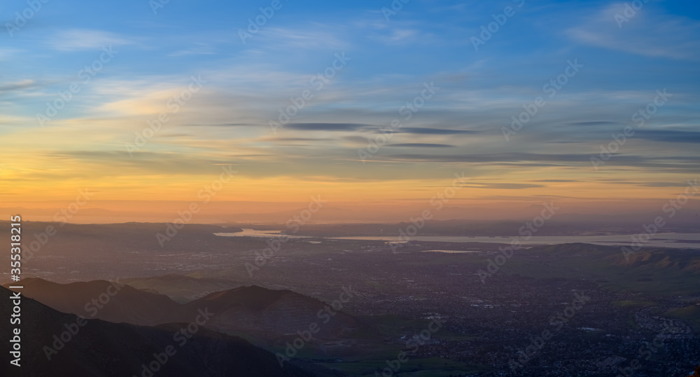 Sunset on top of Mt Diablo