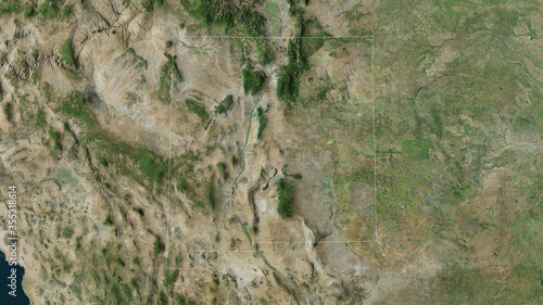 Wallpaper Mural New Mexico, United States - outlined. Satellite Torontodigital.ca