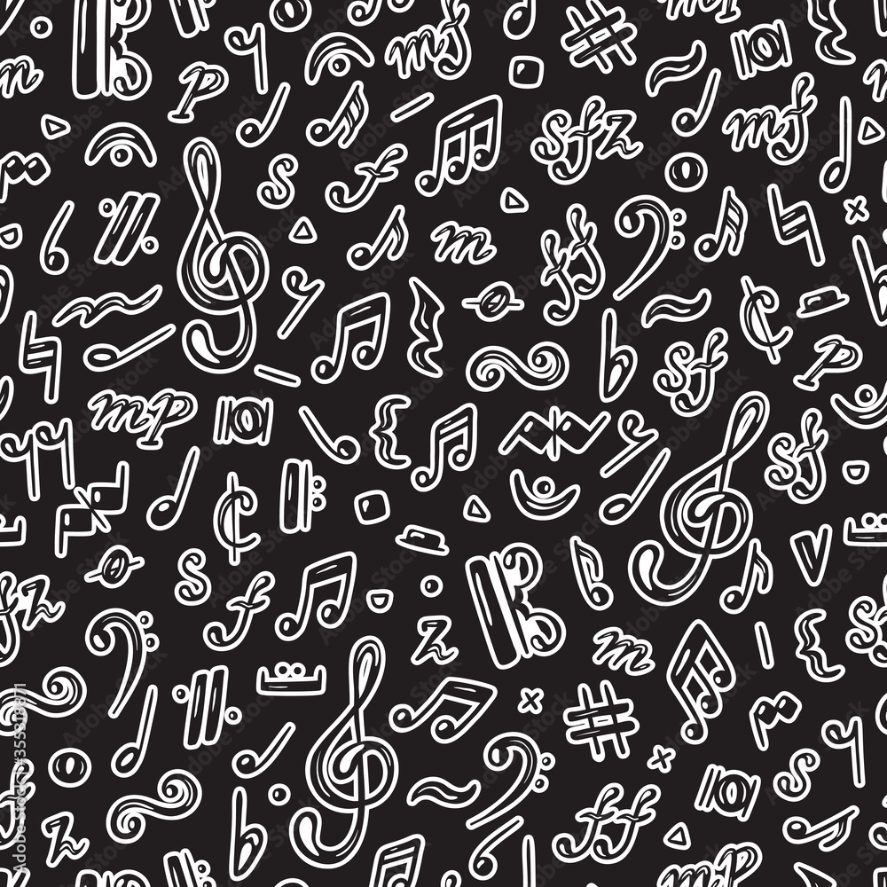 Music background. Musical Notes Vector Seamless Pattern
Music background. Musical Notes Vector Seamless Pattern