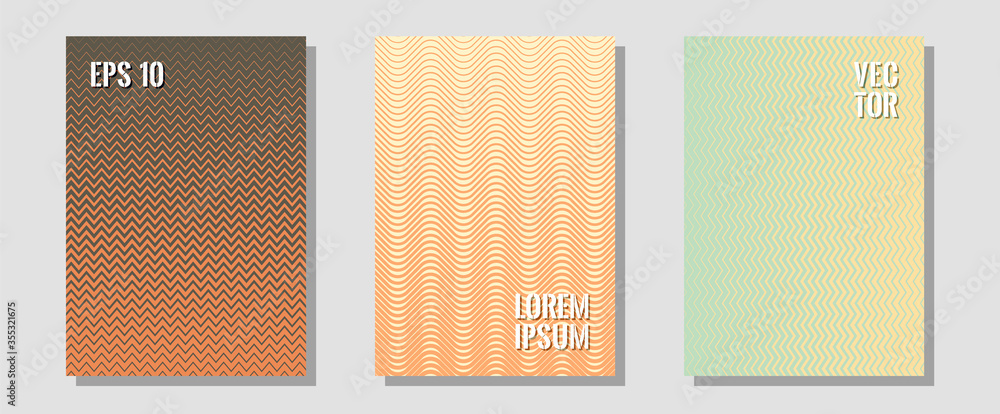 Halftone gradient texture vector cover layouts. Halftone gradient texture vector cover layouts.
