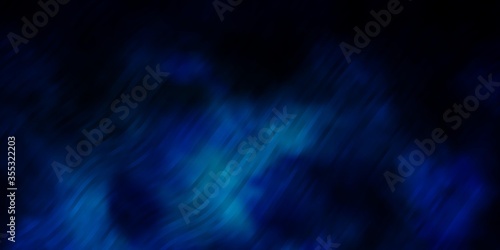 Dark BLUE vector pattern with wry lines. Colorful illustration, which consists of curves. Template for cellphones.