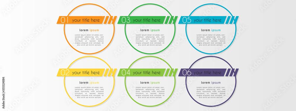 Business infographic element with options, steps, number vector template design Business infographic element with options, steps, number vector template design
