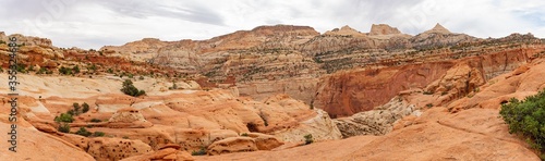Beautiful landscape along the Cassidy Arch Trail of Capitol Reef National Park © Kit Leong