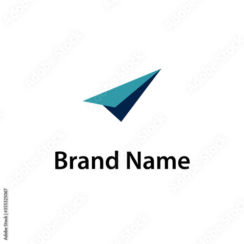 Free Download origami plane logo - GFXLoad