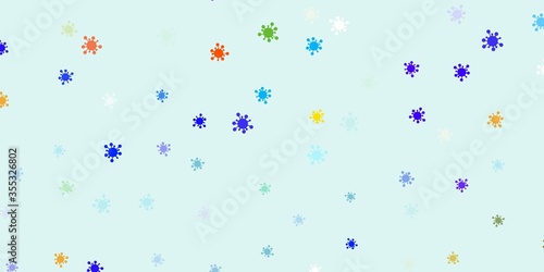 Light multicolor vector texture with disease symbols.