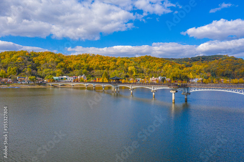 Woryeonggyo Bridge at Andong, Republic of Korea photo