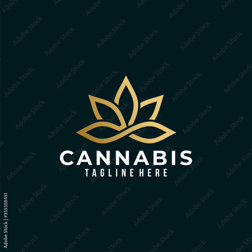 cannabis logo icon vector isolated