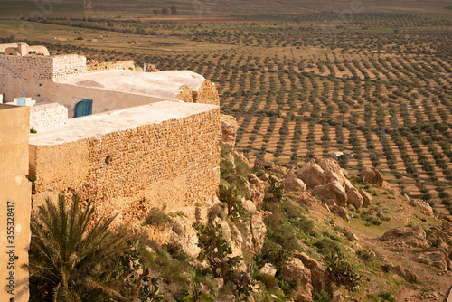 The berber village of takrouna in tunisia photo