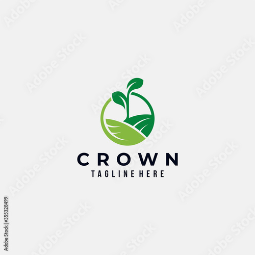 growth logo icon vector isolated