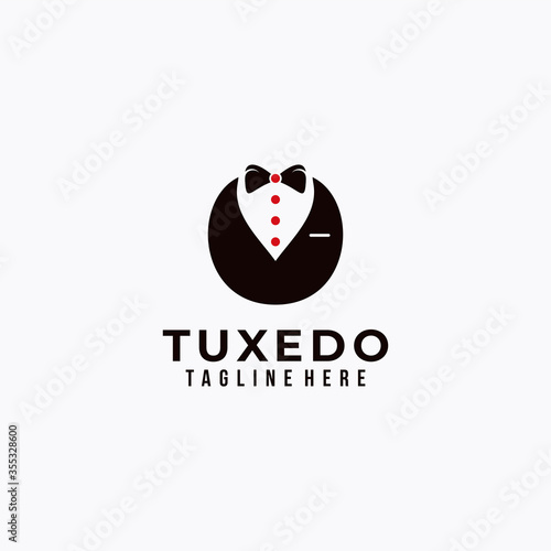tuxedo logo icon vector isolated