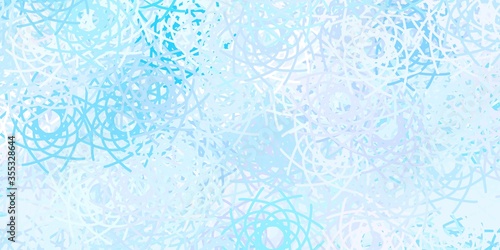 Light Purple vector background with random forms.