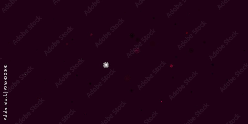 Light Pink vector doodle pattern with flowers. Light Pink vector doodle pattern with flowers.