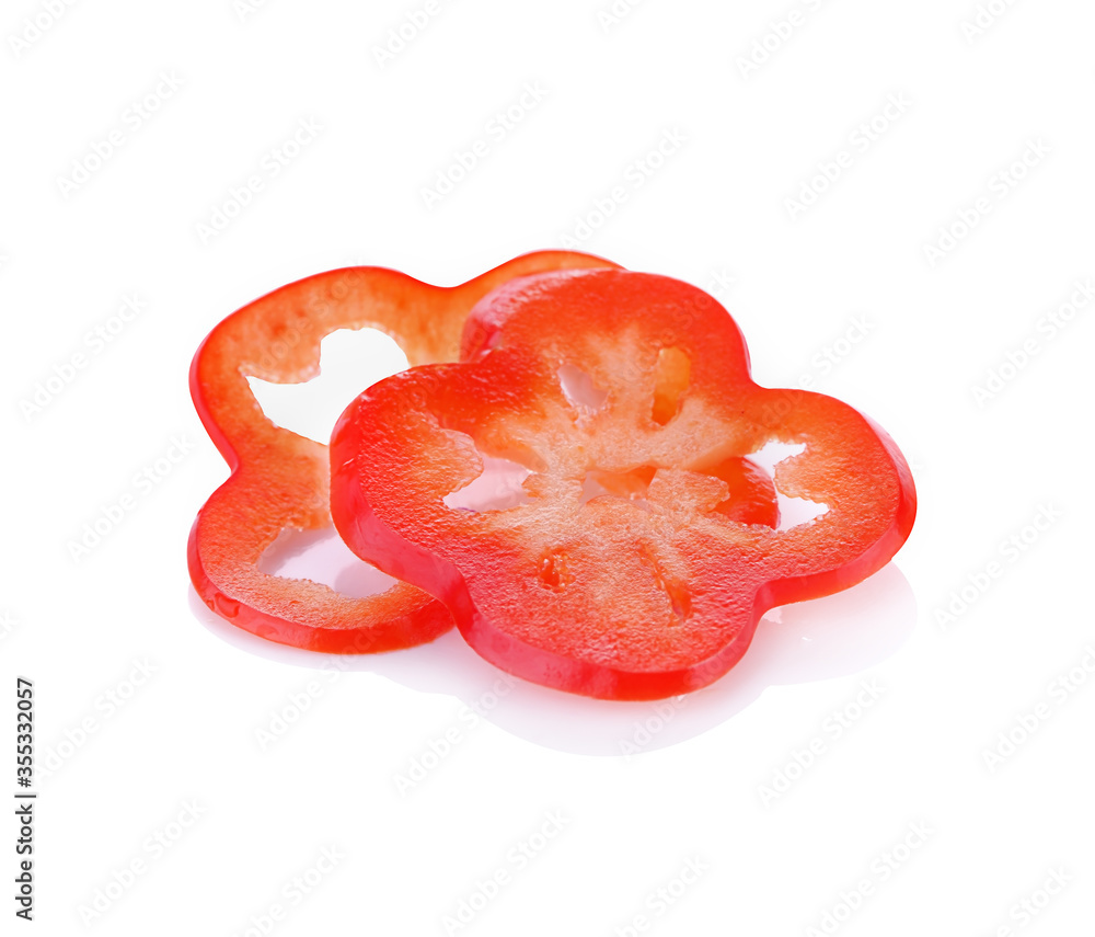 Sweet pepper isolated on white background Sweet pepper isolated on white background