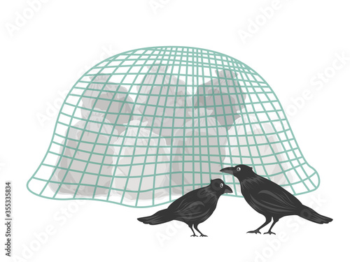 ゴミ捨て場のイラスト