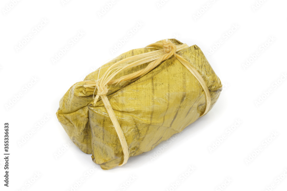 Khao tom mat, Thai traditional dessert made from sticky rice, coconut