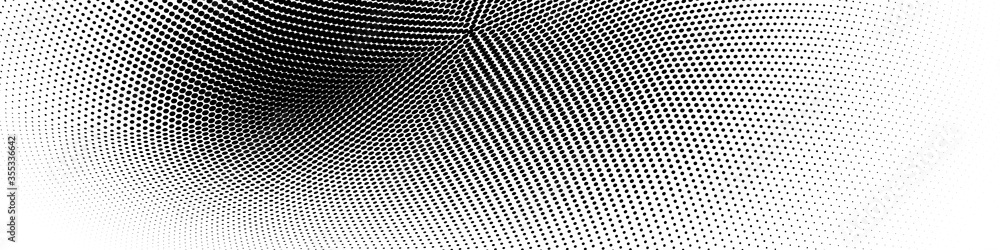 Abstract monochrome halftone pattern. Wide vector illustration
Abstract monochrome halftone pattern. Wide vector illustration