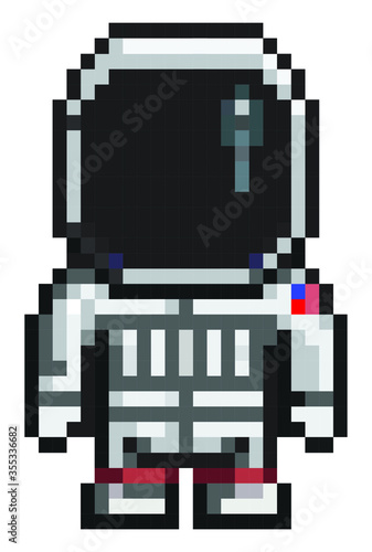 astronaut pixel art