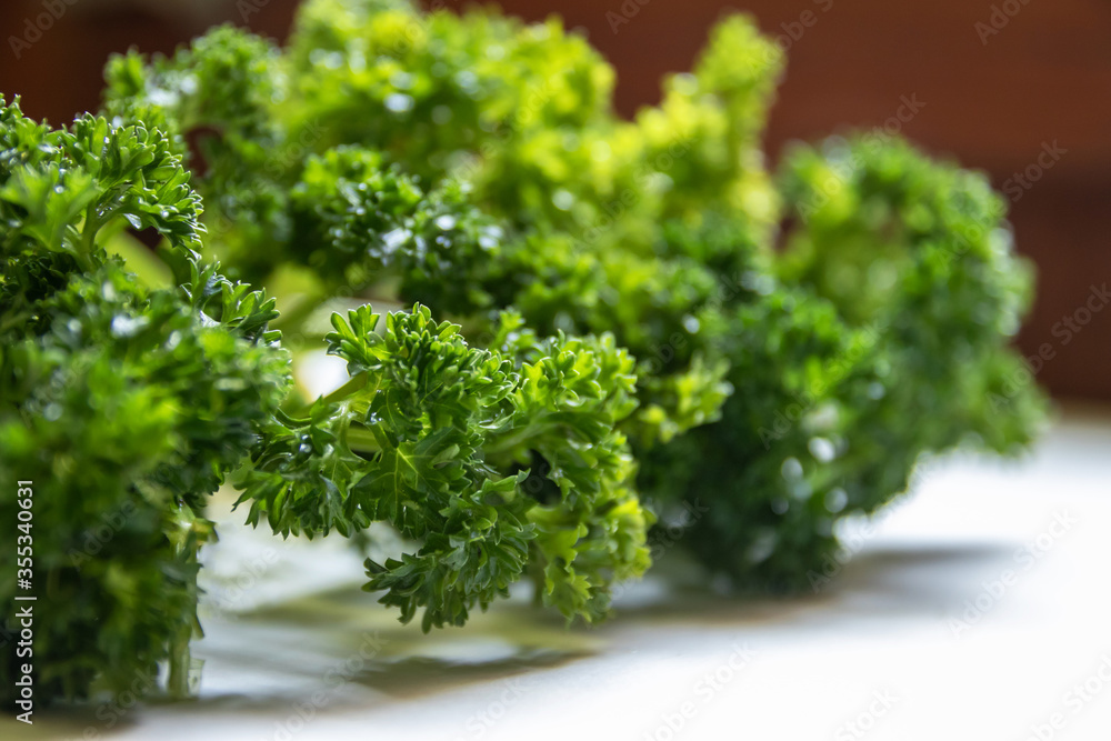 Parsley isolated on white background. Parsley isolated on white background.