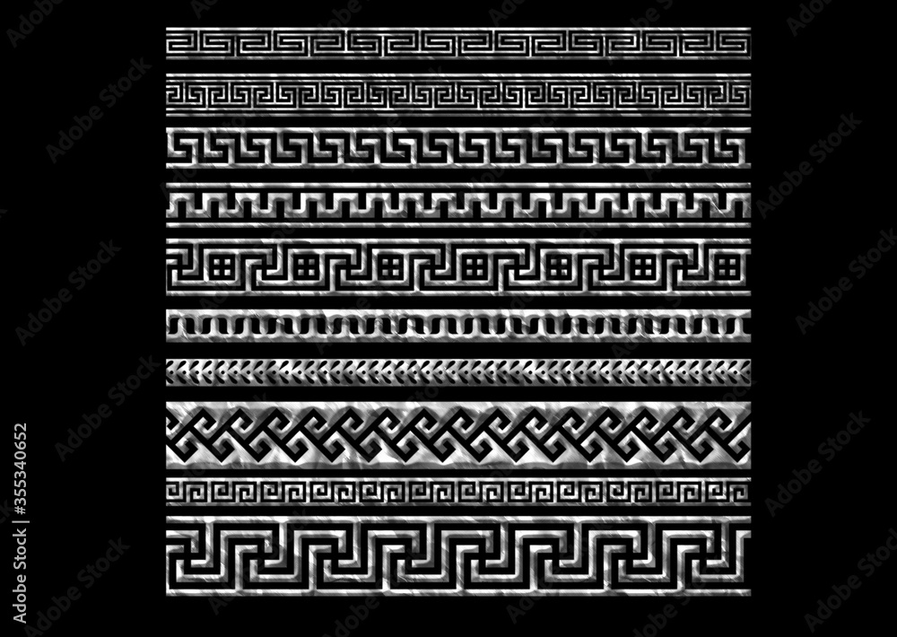 3d antique geometric border pattern 3d antique geometric border pattern