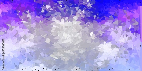 Light purple vector abstract triangle pattern.