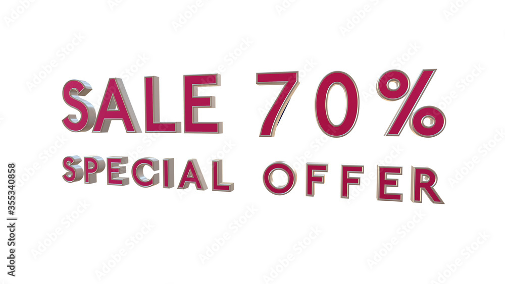 Special offer sale 70 percent off 4K 3d animation rendering with Alpha Channel Matte mask 70% off