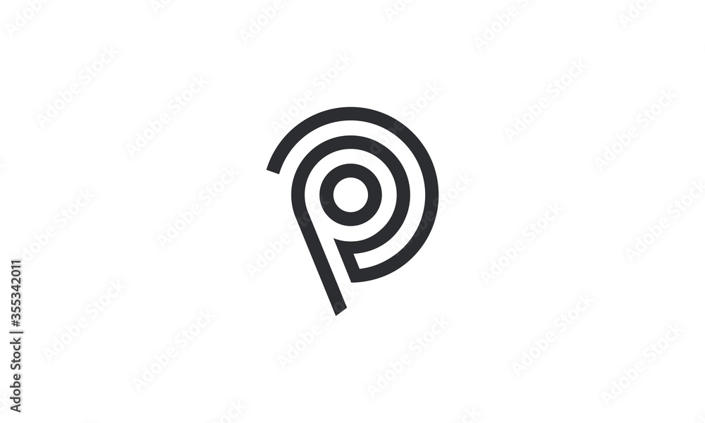 logo initial P logo initial P