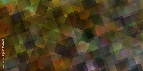 Light Orange vector background with polygonal style.