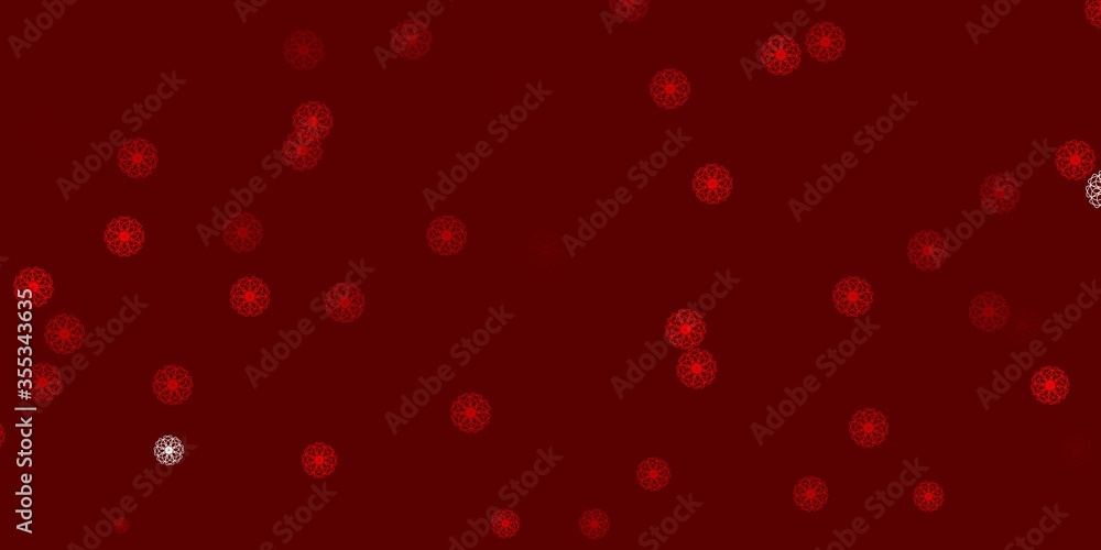 Light Red vector natural backdrop with flowers. Light Red vector natural backdrop with flowers.