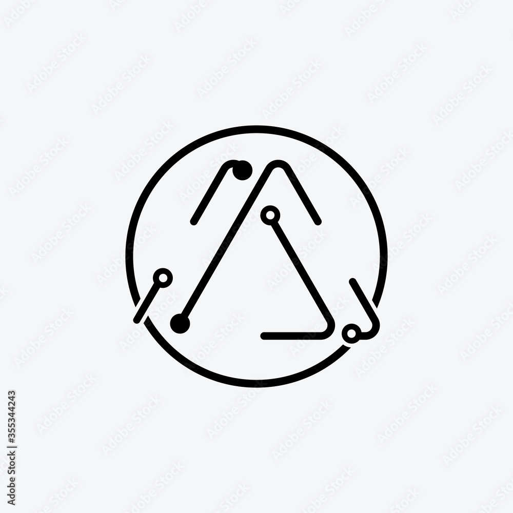 Triangle Icon Design Triangle Icon Design