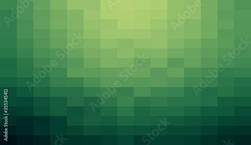 Abstract Green geometric Background, Creative Design Templates. Pixel art Grid Mosaic, 8 bit vector background. photo