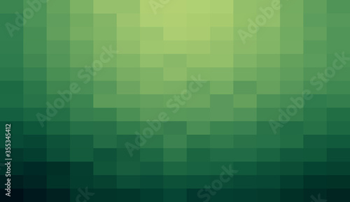 Abstract Green geometric Background, Creative Design Templates. Pixel art Grid Mosaic, 8 bit vector background.