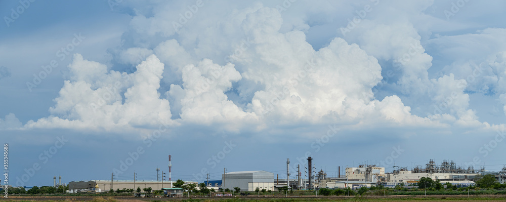 Clouds in the industrial estate Clouds in the industrial estate