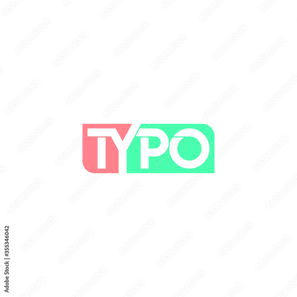 typo original monogram logo design typo original monogram logo design