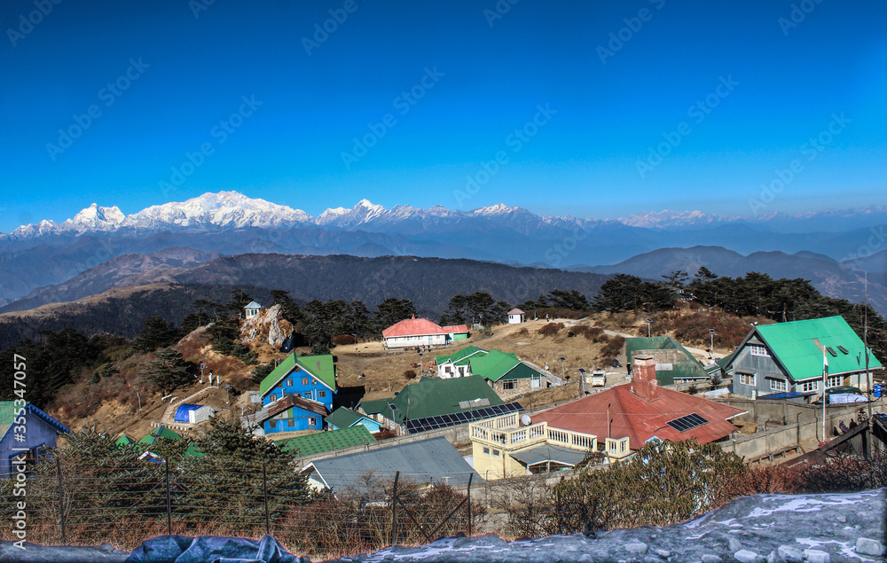 village in the mountains Sandakphu India